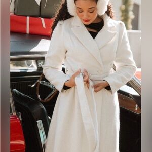 NWT Ivy City Woman's Coat Wool Blend Cream Size 2X